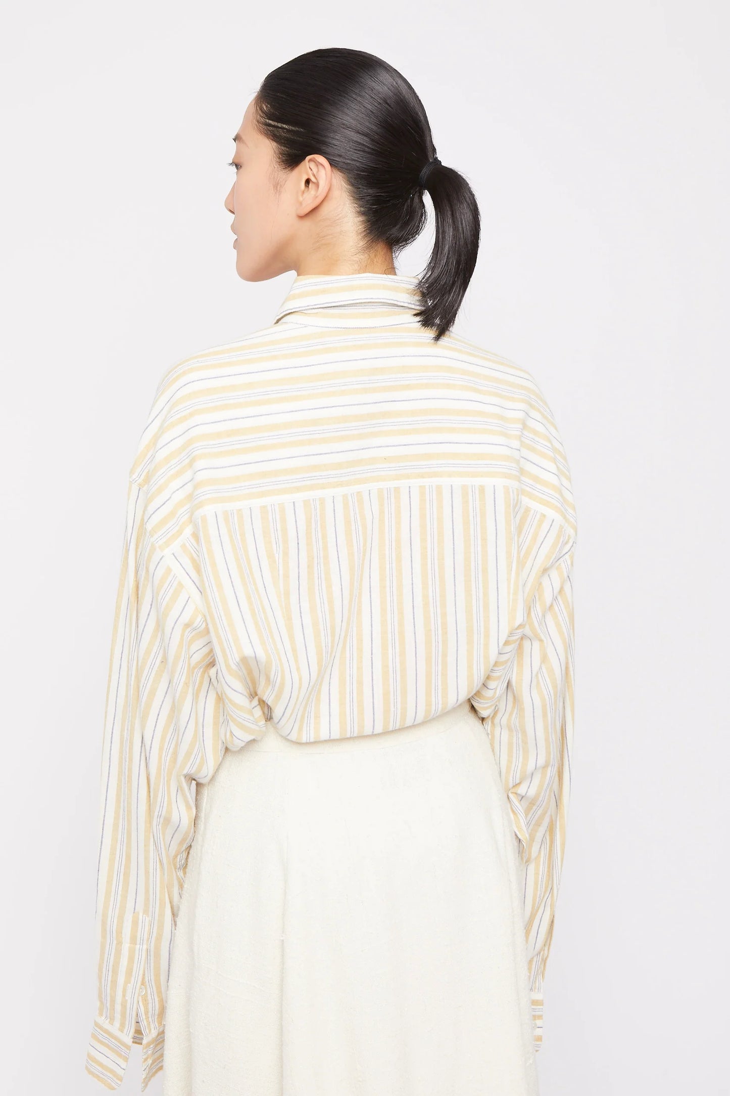 XP | Laurence Bras chemise à rayures Seberg yellow stripes