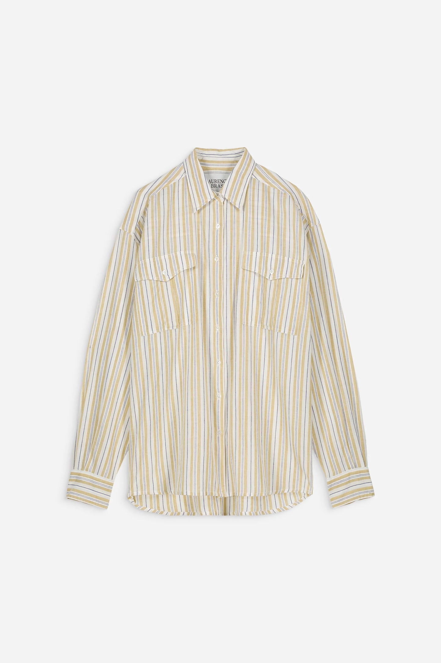 XP | Laurence Bras chemise à rayures Seberg yellow stripes