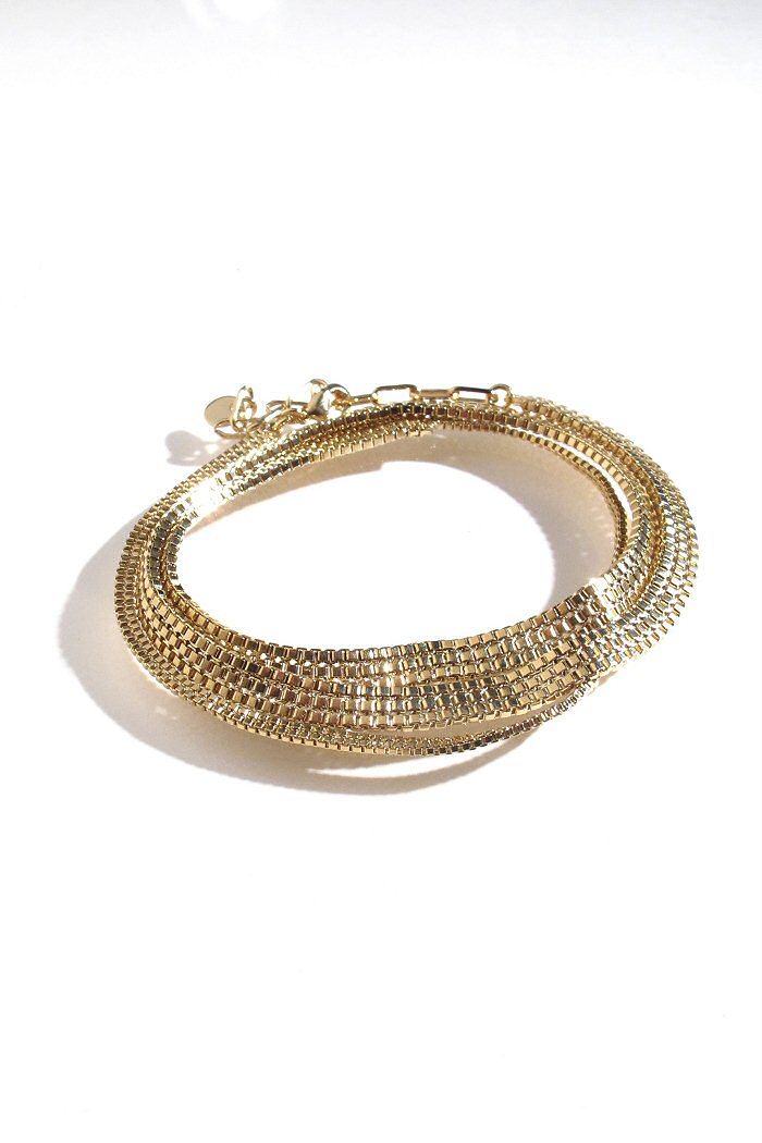 Laurence Paris bracelet chaîne fluide Skin gold