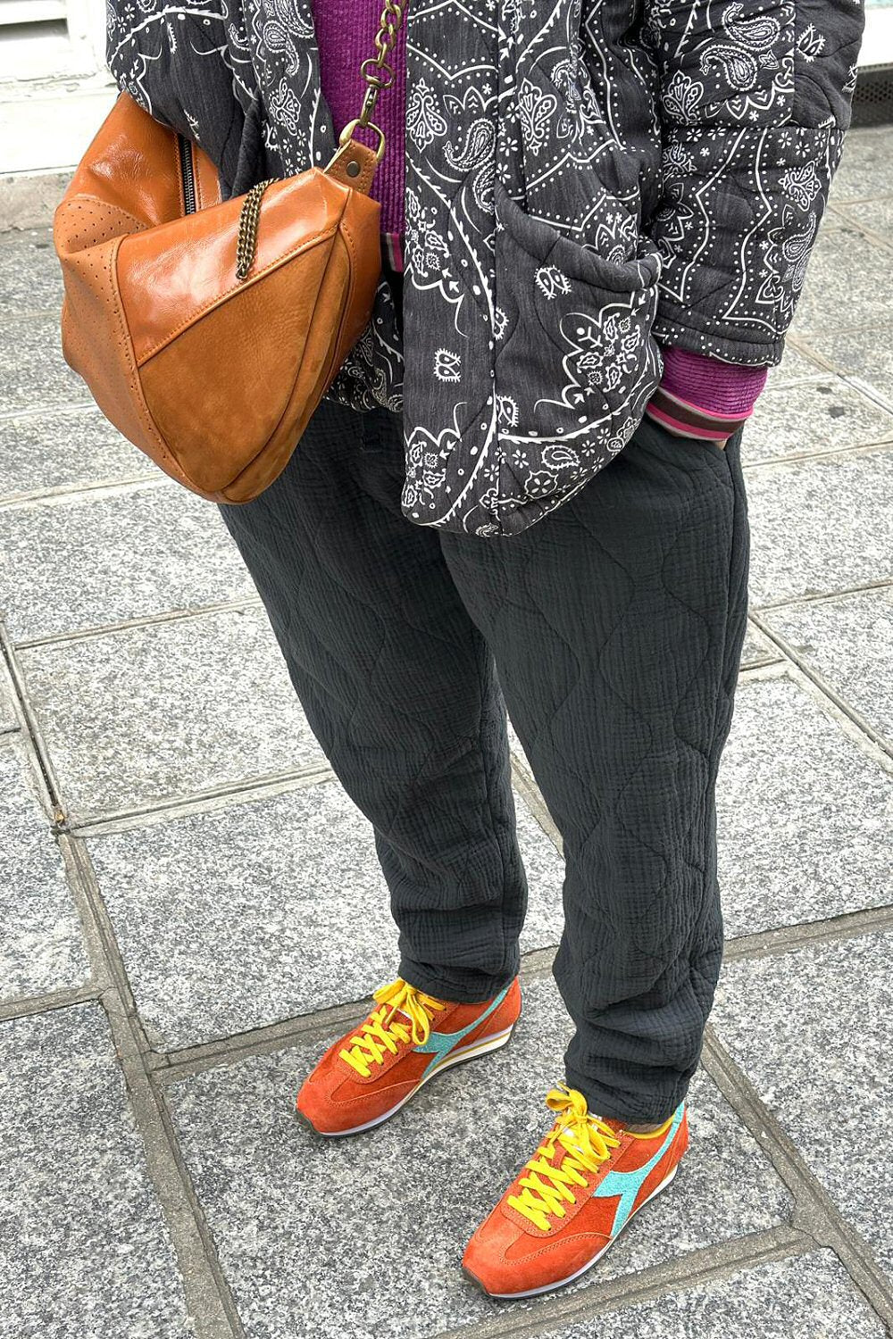 Aokyanos veste kimono Chicago bandana gris antracite