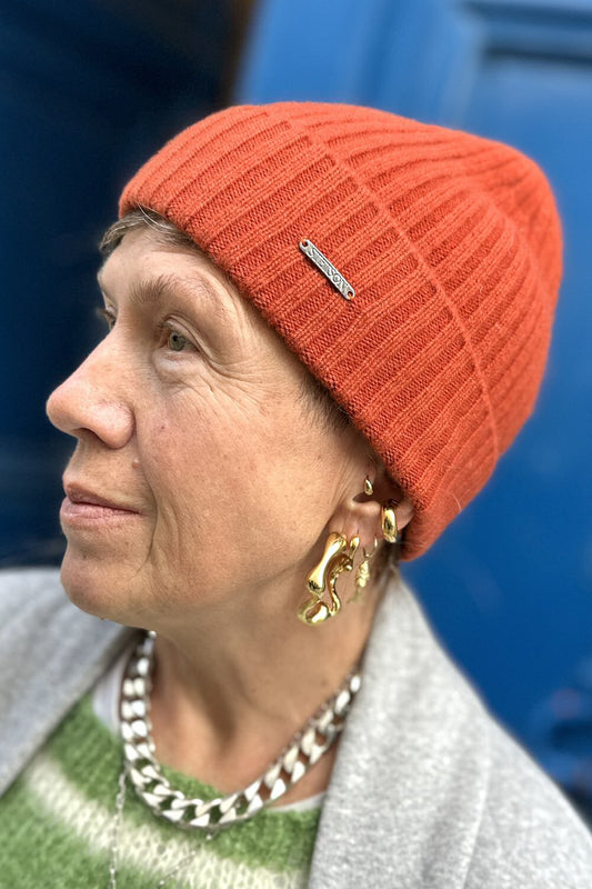 Stetson bonnet Beanie cashmere orange