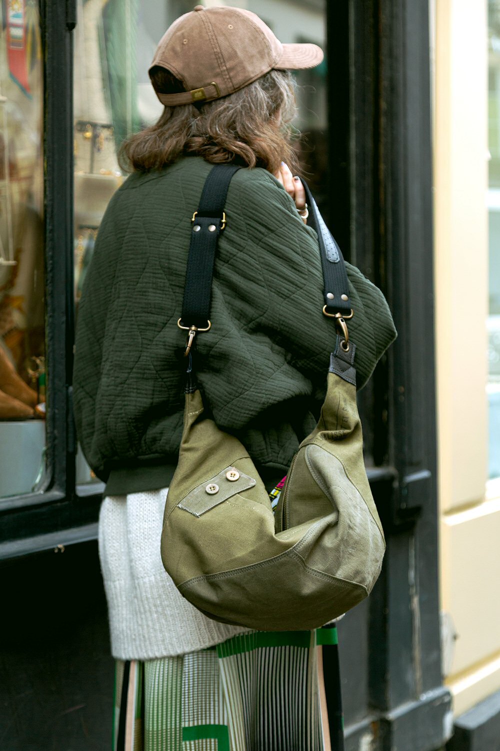 Yayou sac Army bache upcyled kaki made in France