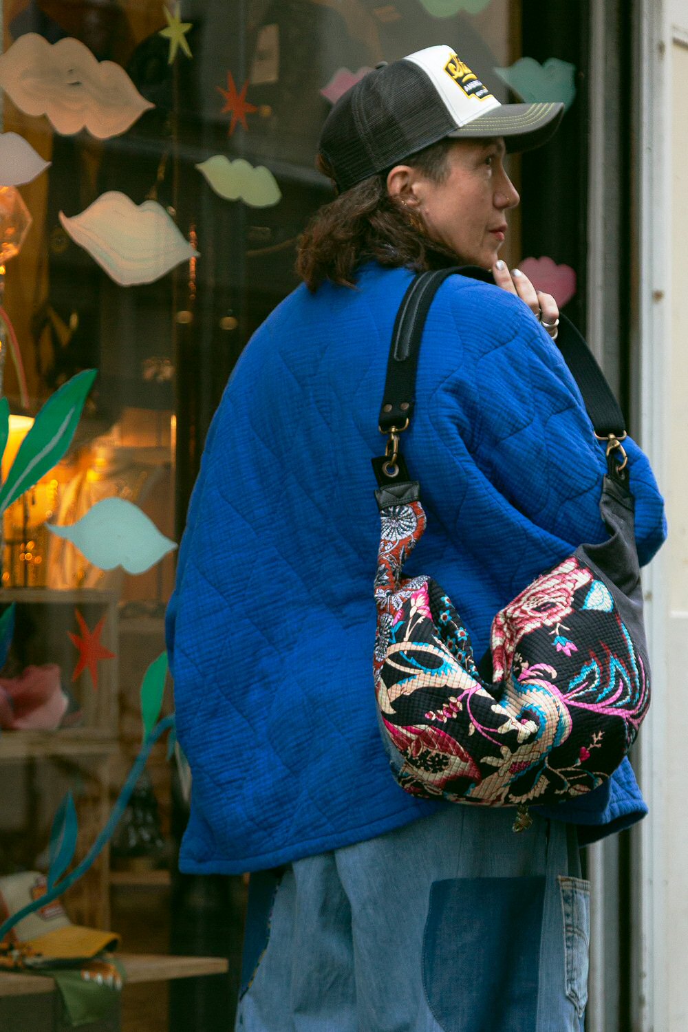 Yayou sac Kantha et denim upcyled made in France