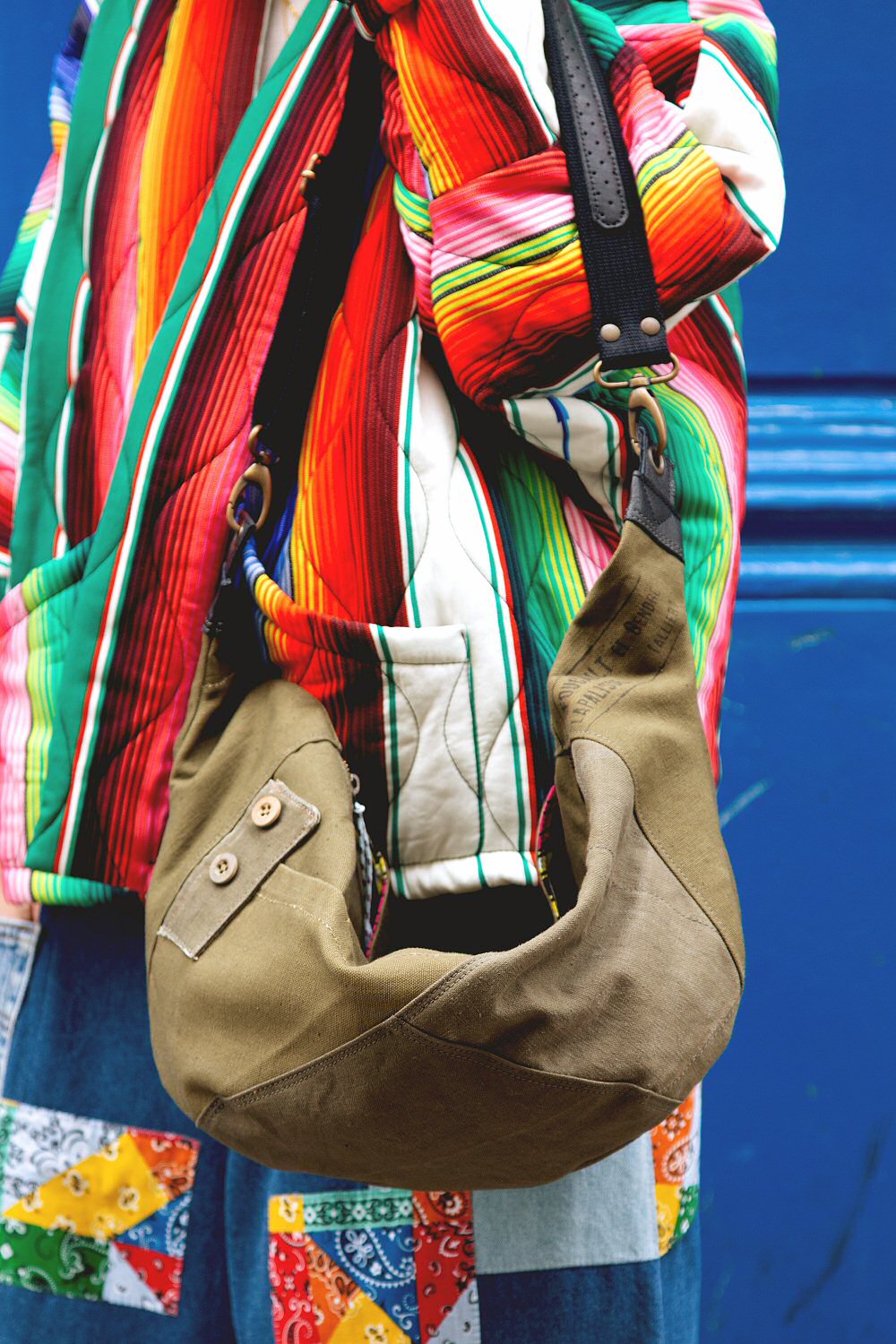 Yayou sac Army bache upcyled kaki made in France