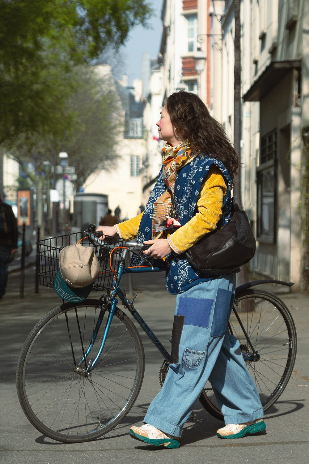 XP | Aokyanos veste kimono Brooklyn sleeveless bleu bandana