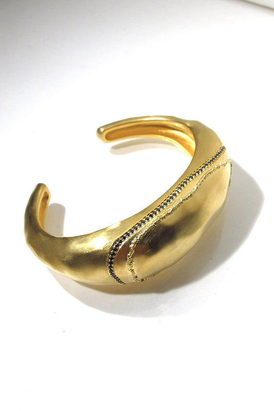Louise Hendricks bracelet manchette Gilda strass