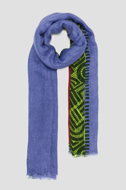 Lovat & Green foulard en lin Equinox lila