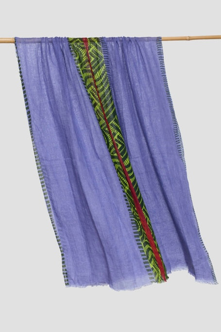 Lovat & Green foulard en lin Equinox lila