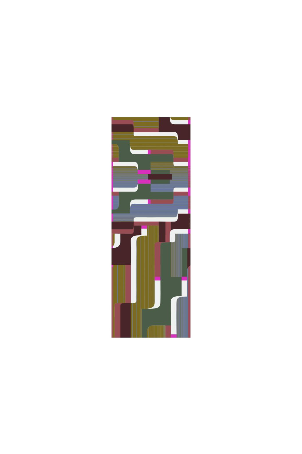 Ma Poésie foulard en laine graphique Petra kaki