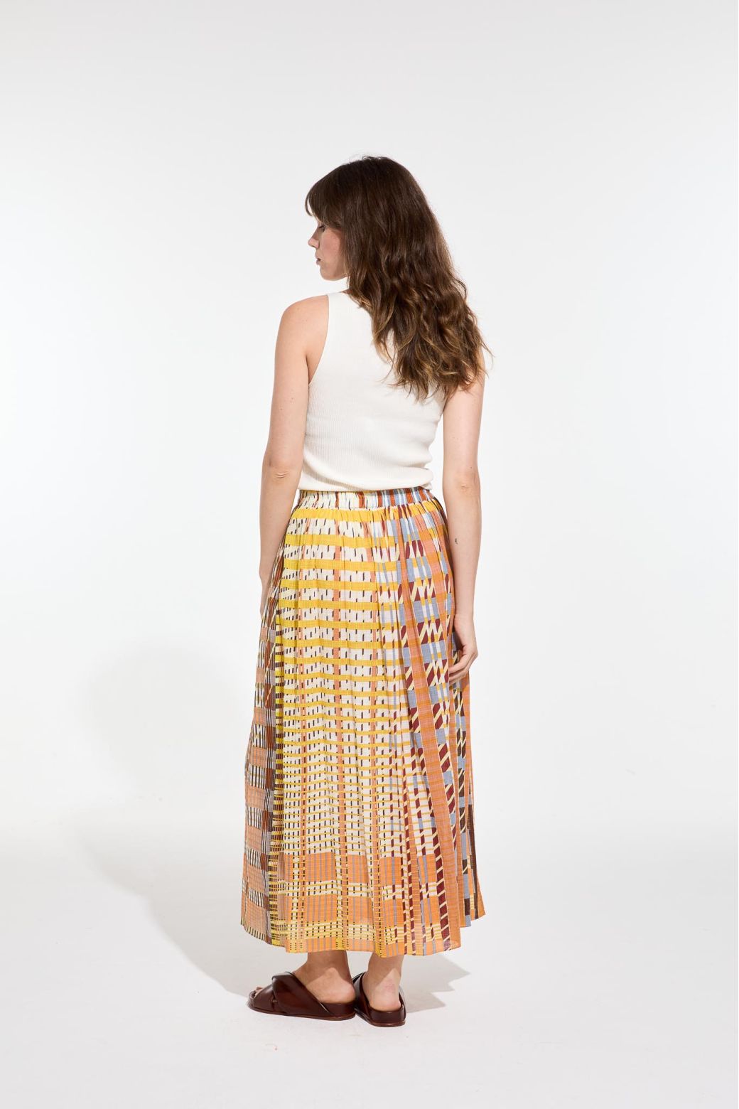 Ma Poesie jupe Romeo imprime Utopie ambre