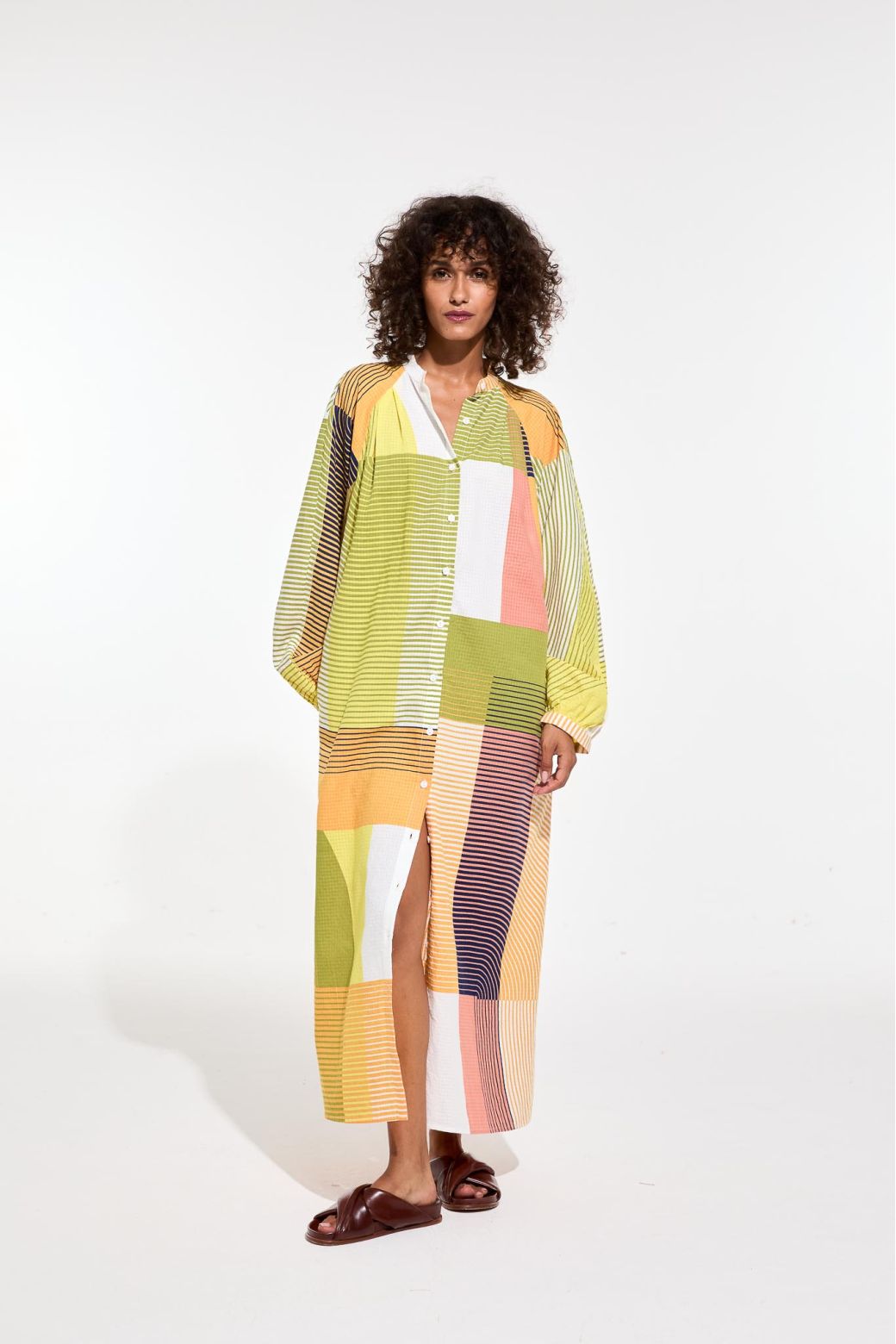 Ma Poesie robe Eulalie imprime Ettore ambre