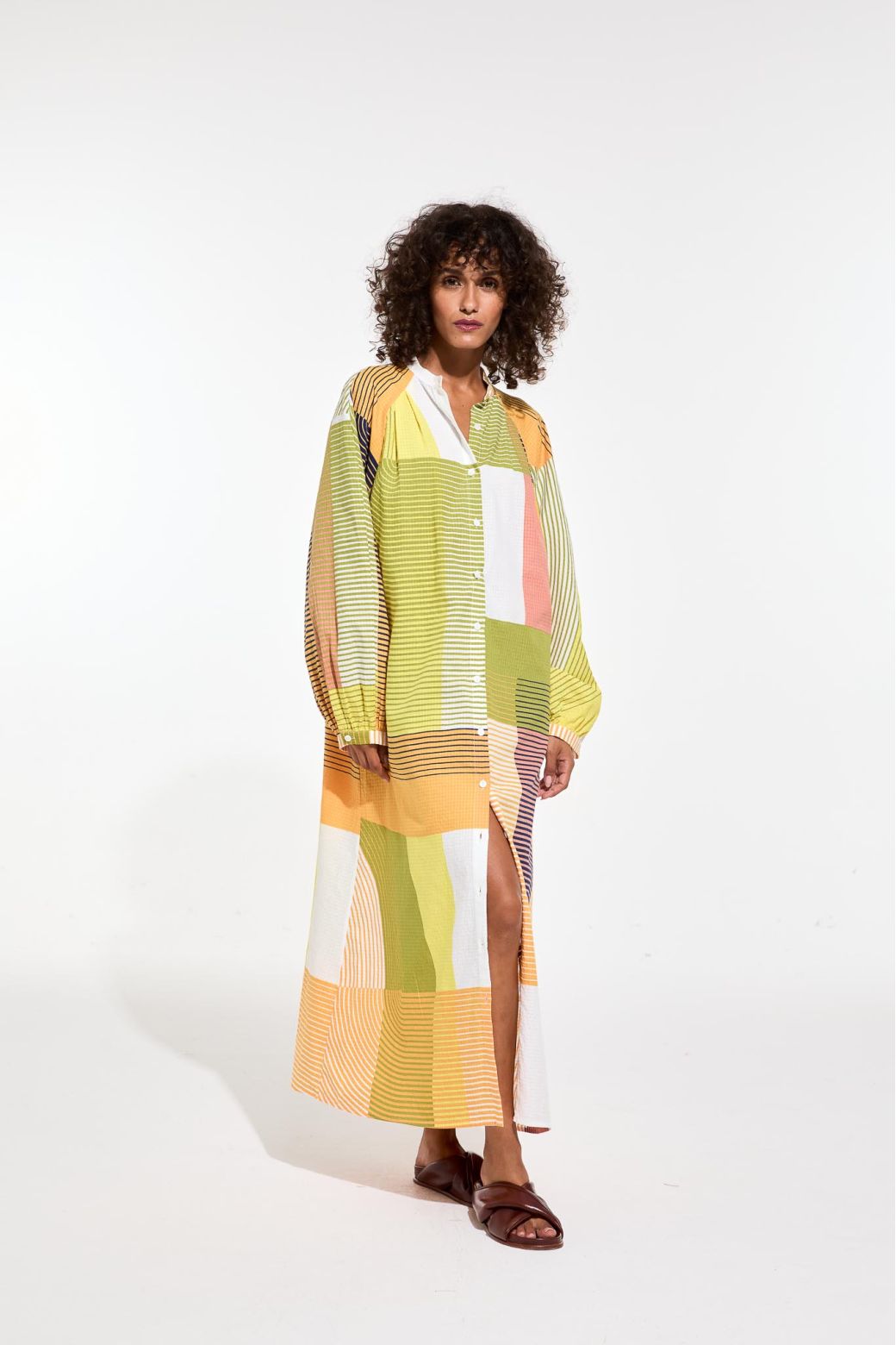 Ma Poesie robe Eulalie imprime Ettore ambre