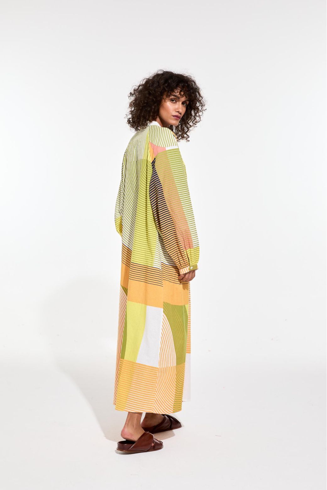 Ma Poesie robe Eulalie imprime Ettore ambre