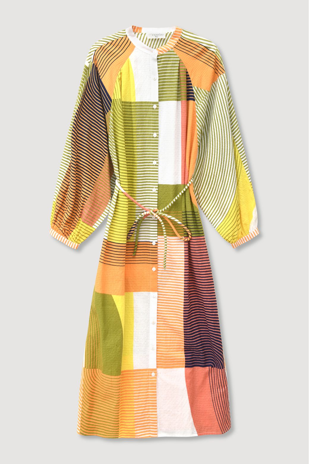 Ma Poesie robe Eulalie imprime Ettore ambre