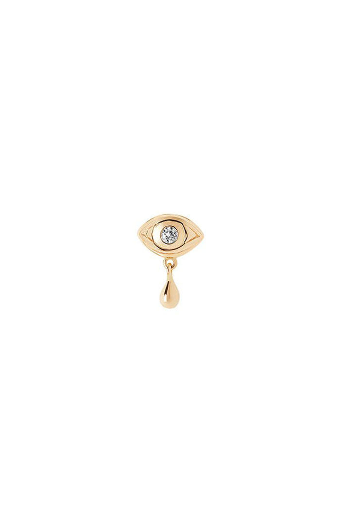Z | Maria Black stud piercing Eye 14k diamants