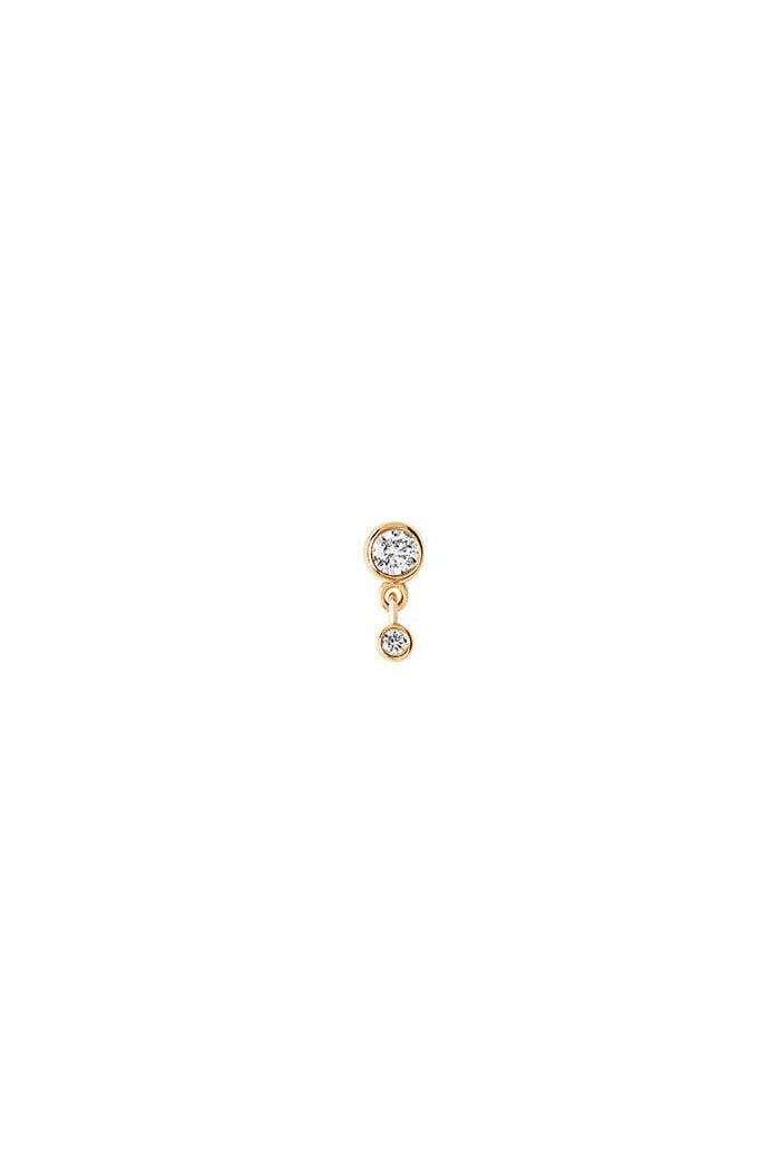 XP | Maria Black stud piercing Mini-me 14k diamants saphirs