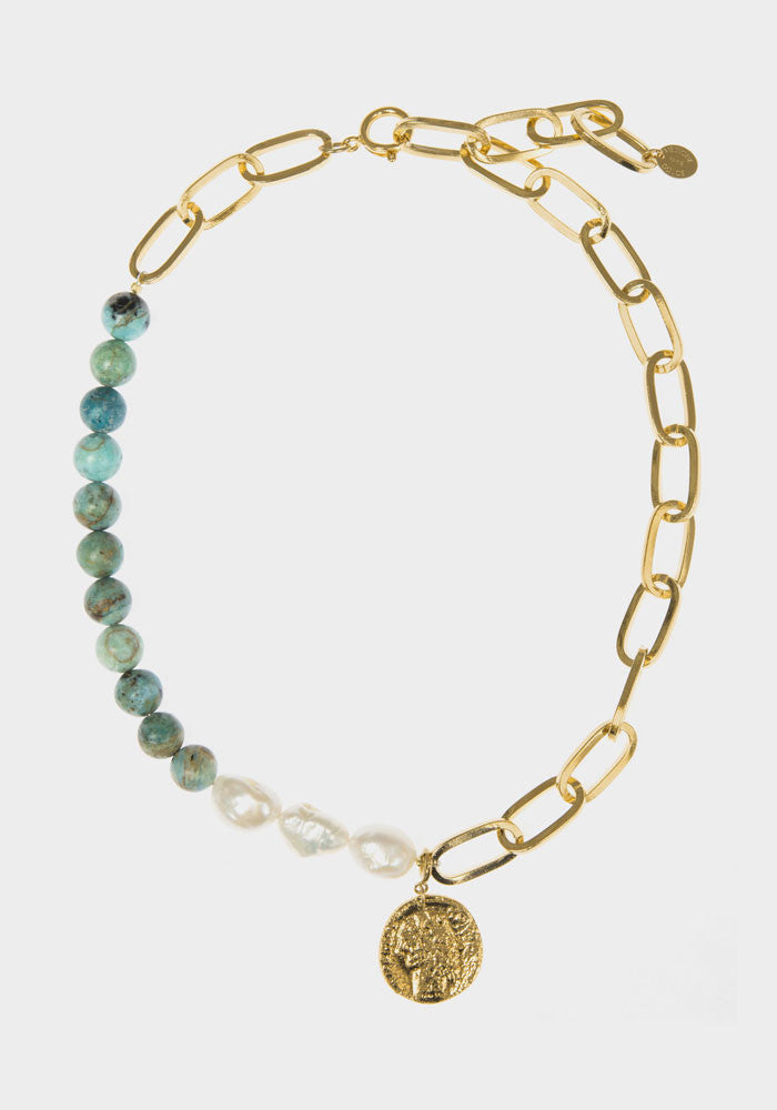 Médecine Douce collier Xanadu pierres fines beads