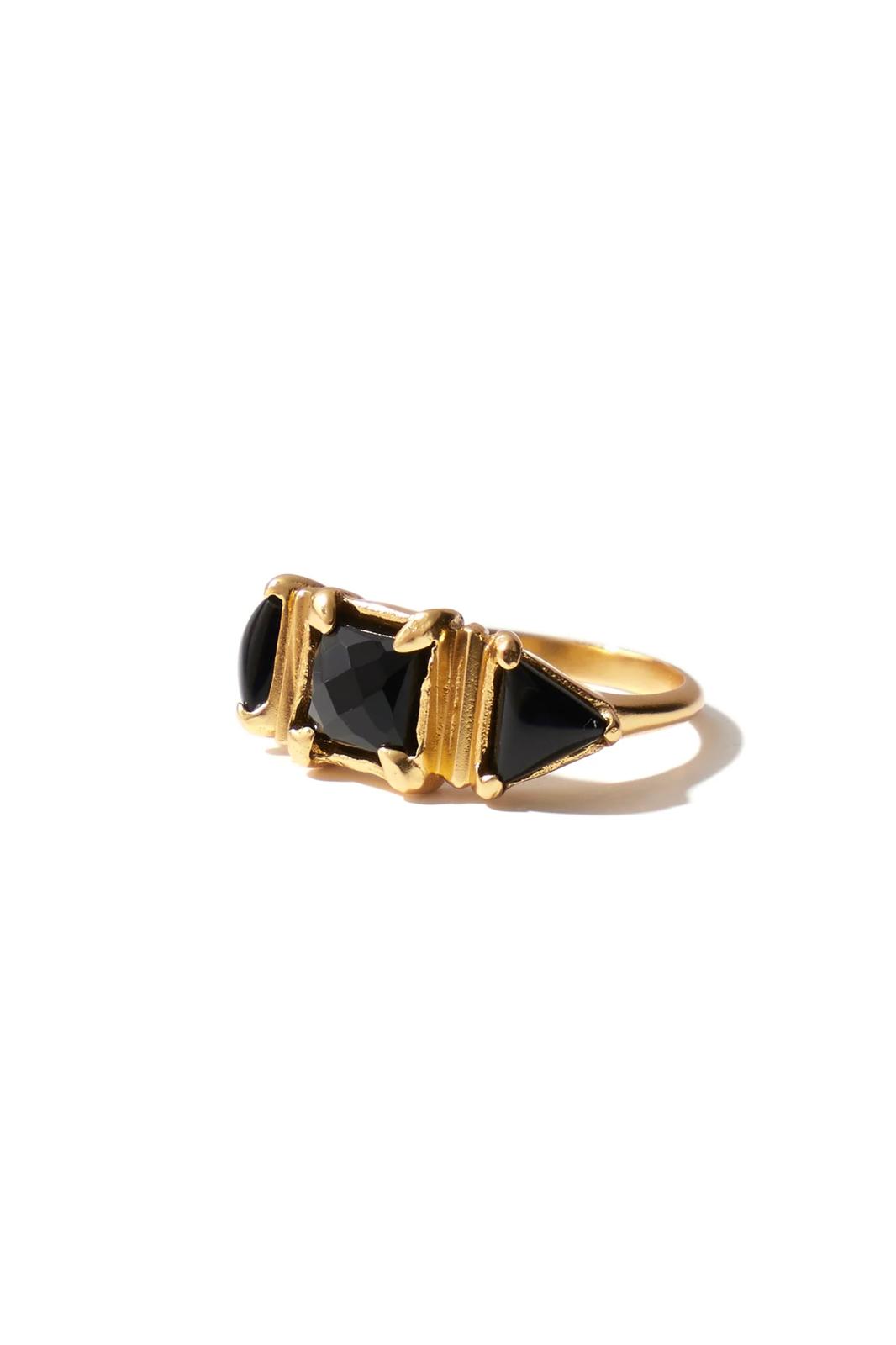 Mimi et Toi bague Gisele black onyx