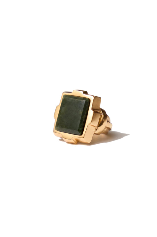 Mimi et Toi bague Ramina jaspe vert chevalière