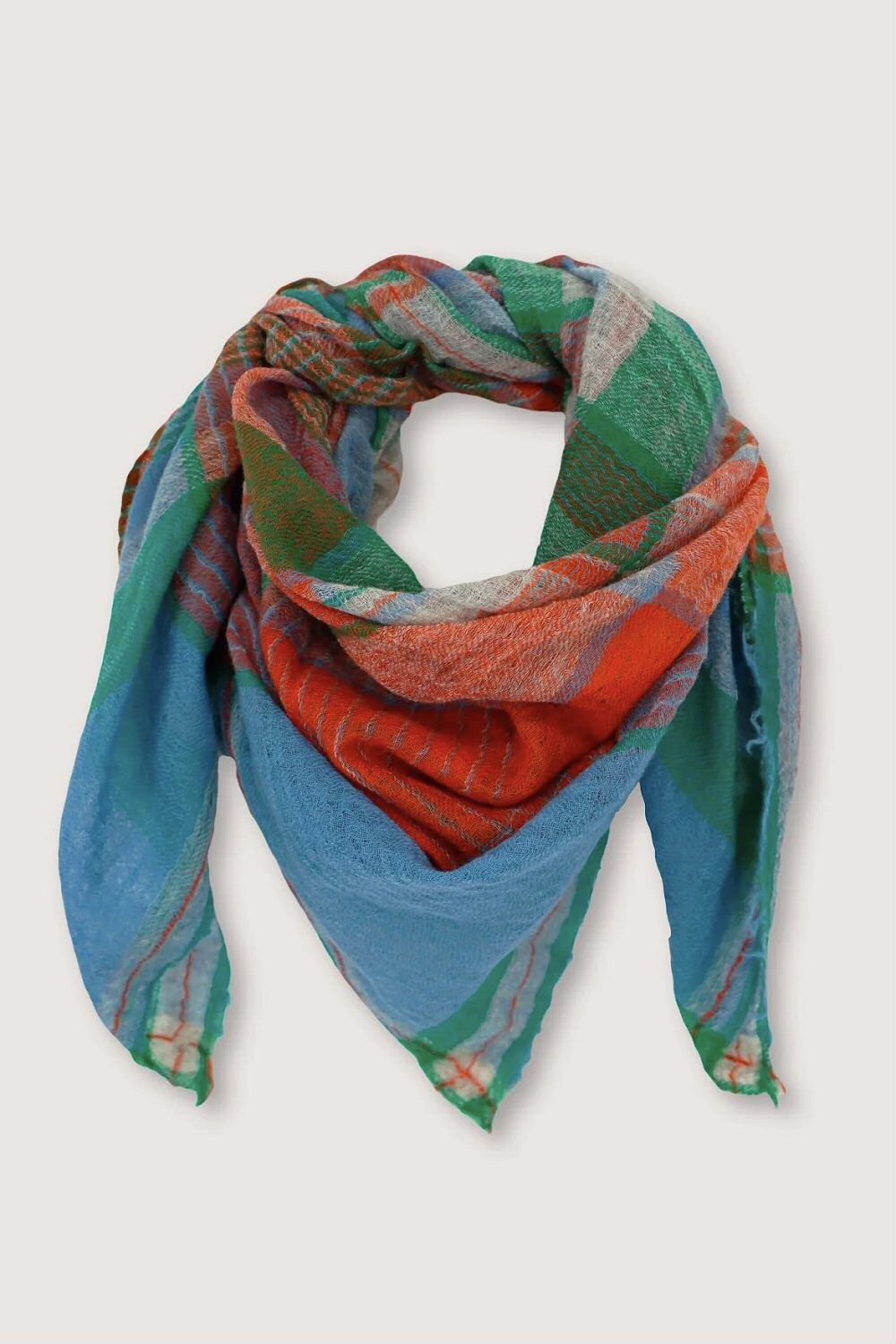 Moismont foulard en laine fine n752 poppy red