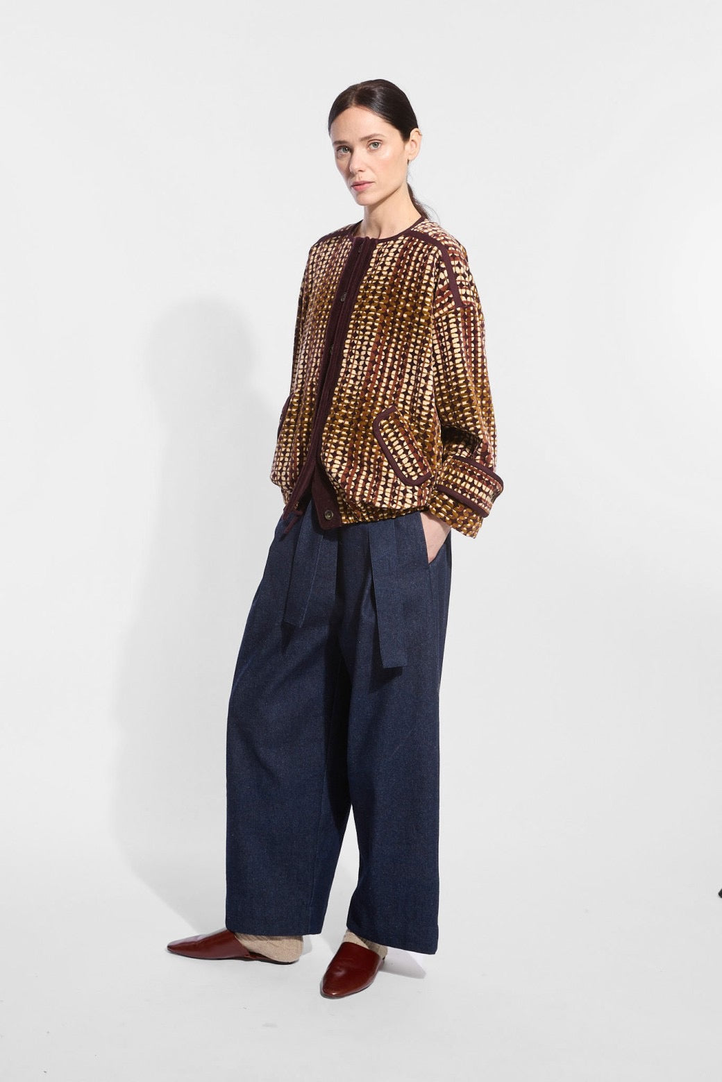 Ma Poésie manteau bombers Vally Altaï caramel