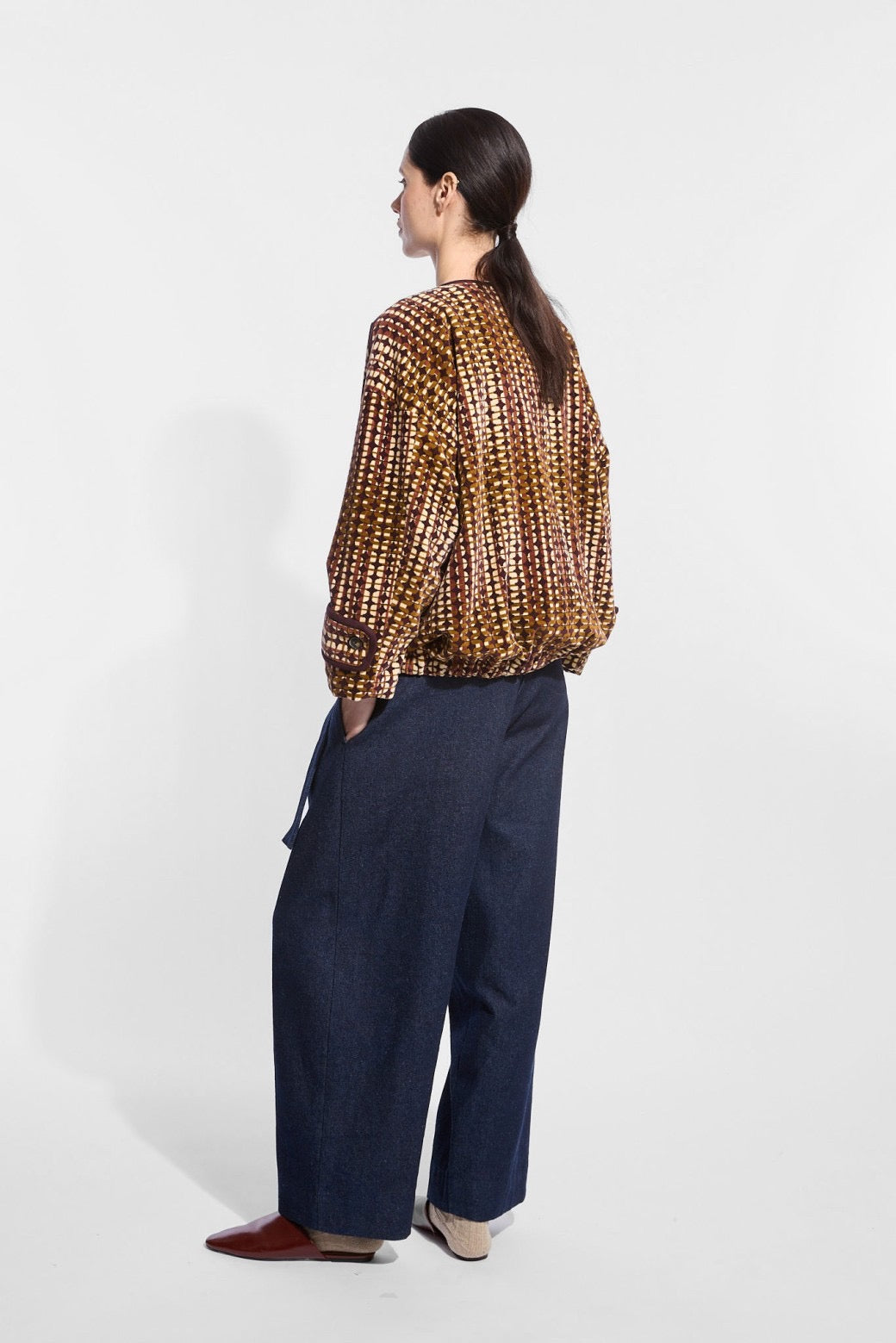 Ma Poésie manteau bombers Vally Altaï caramel