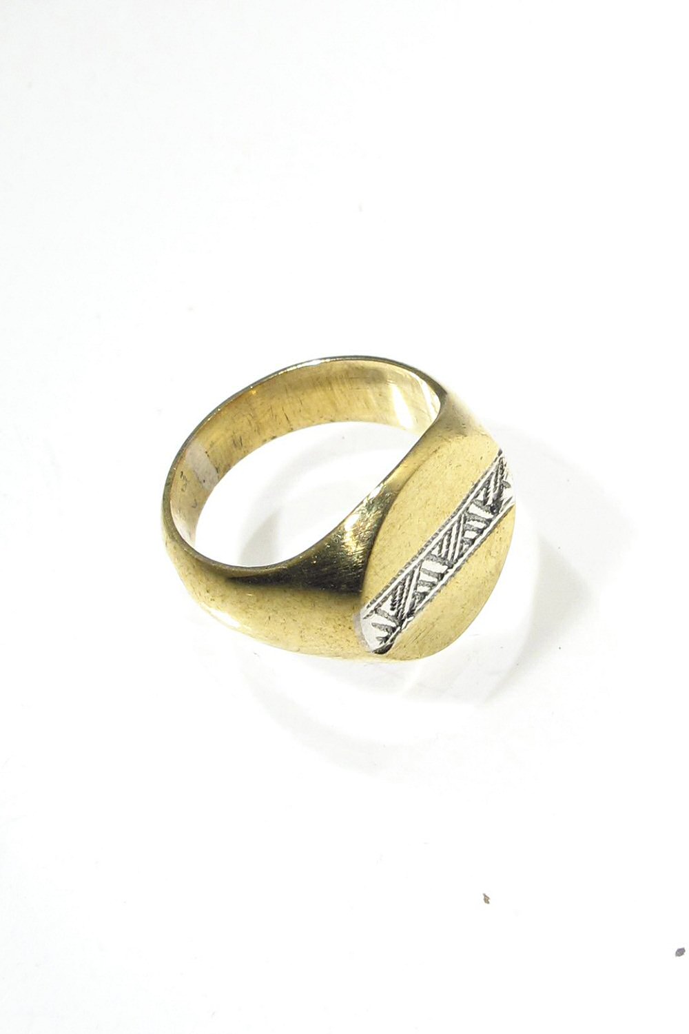 Ombre Claire bague chevaliere Cercle Deux bronze argent