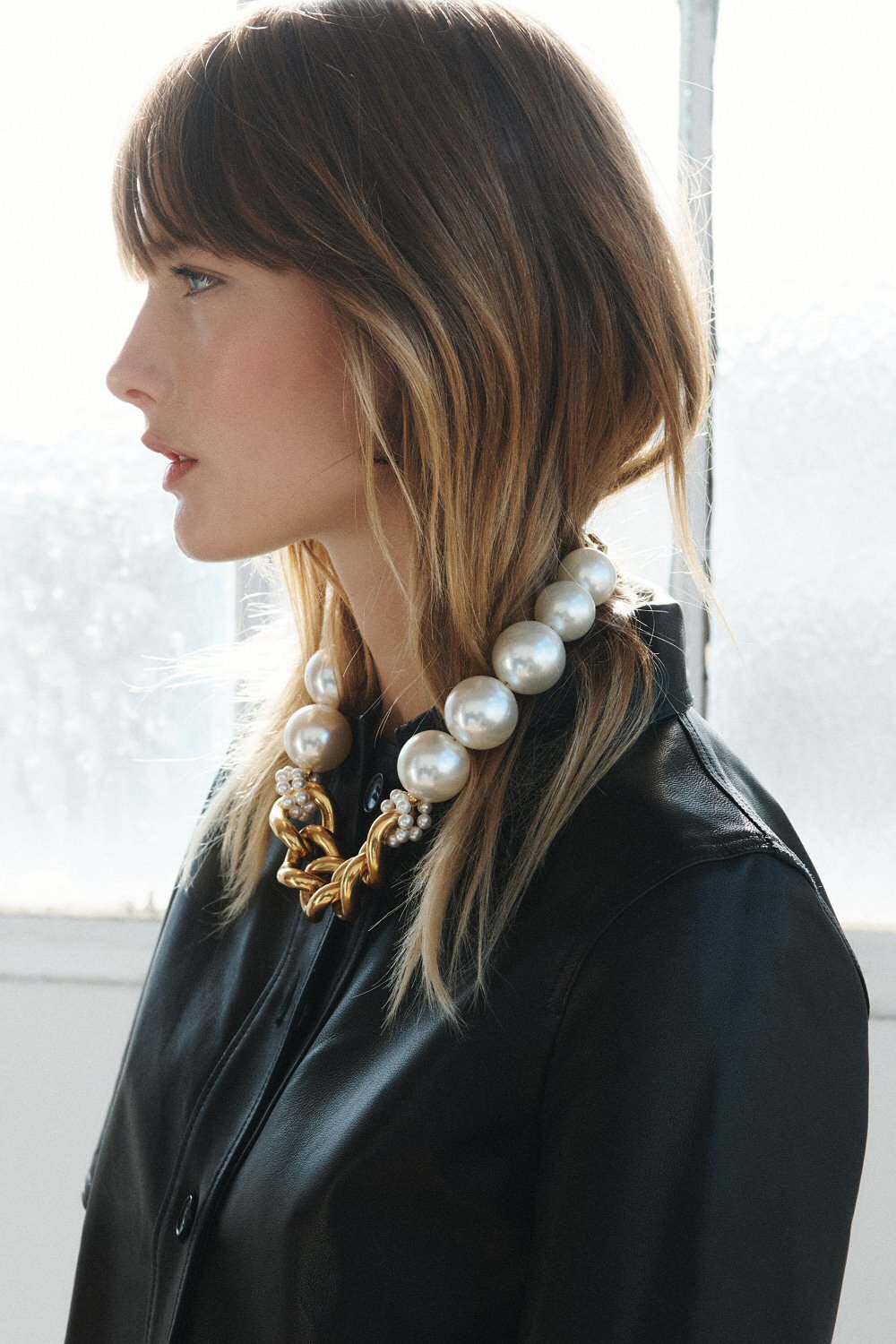 Perrine Taverniti collier Marigny plastron gold perle