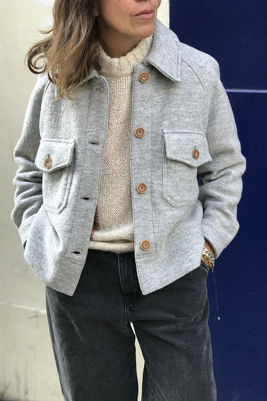 Sacré Coeur Mady grey wool jacket