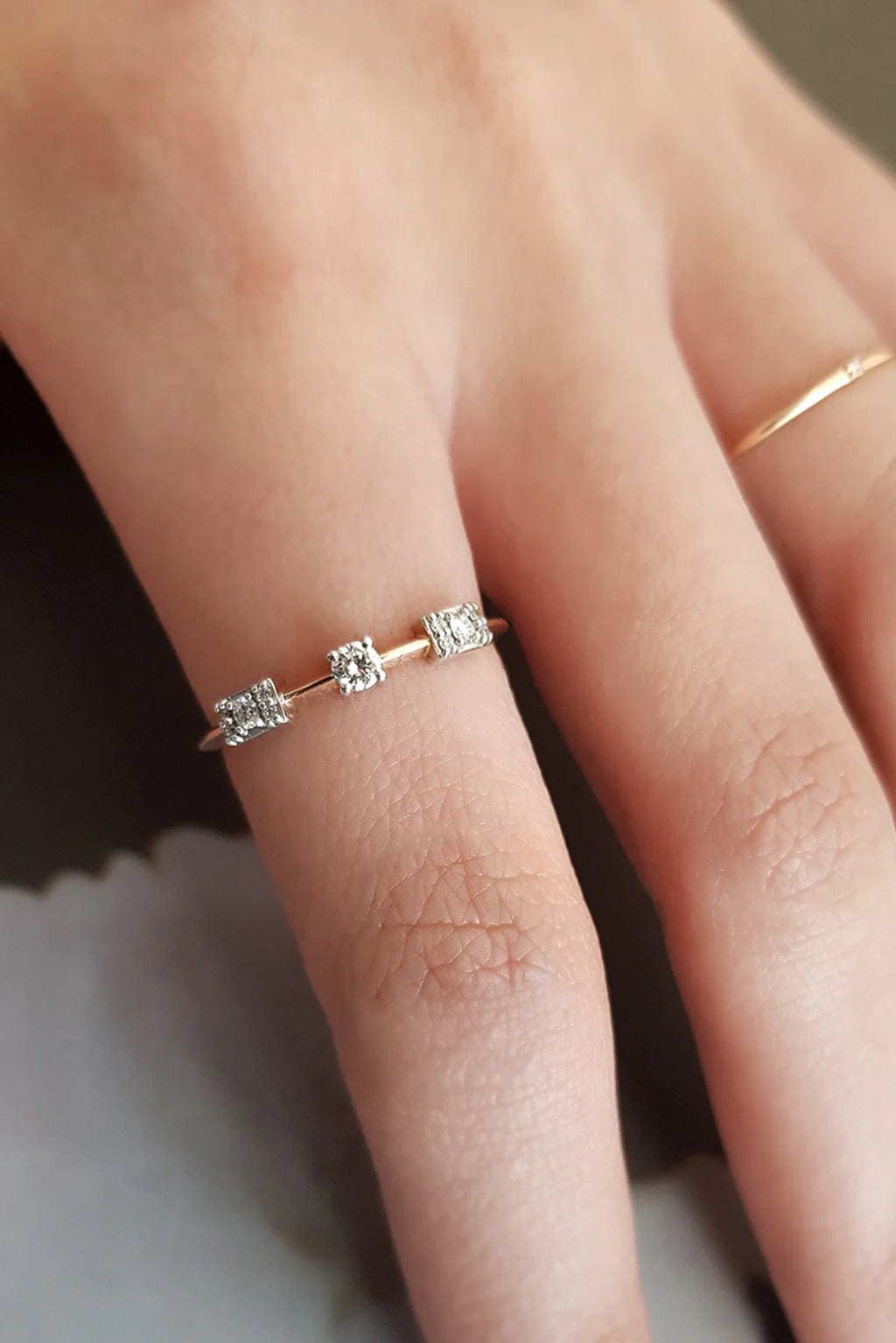 Sansoeurs bague Mother and Wife ring or 18k diamants