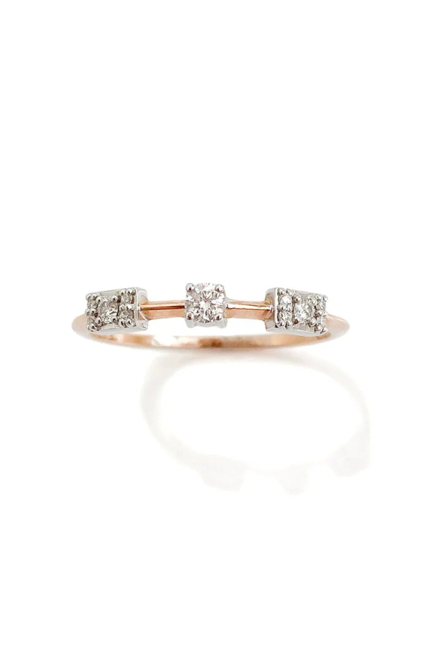 Sansoeurs bague Mother and Wife ring or 18k diamants