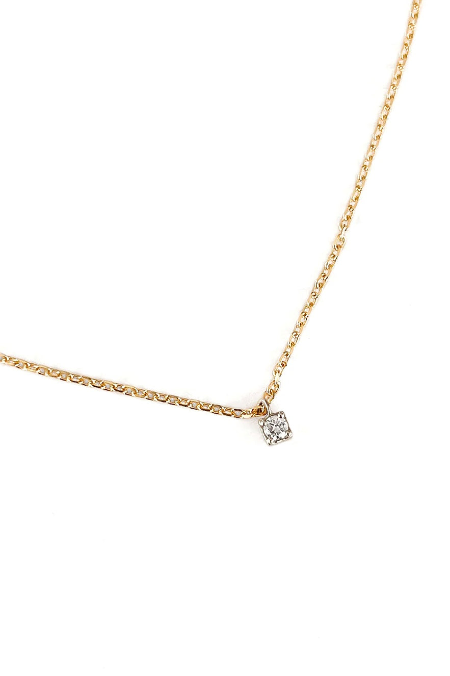 Sansoeurs Minibox necklace 18k gold diamond