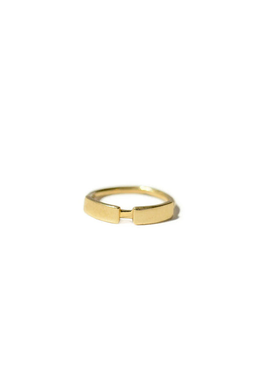 Sansoeurs boucle huggie Dash Line bangle or jaune
