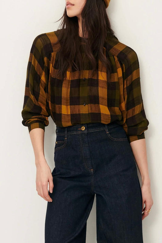 Z | Sessun chemise blouse Nicolas carreaux forest