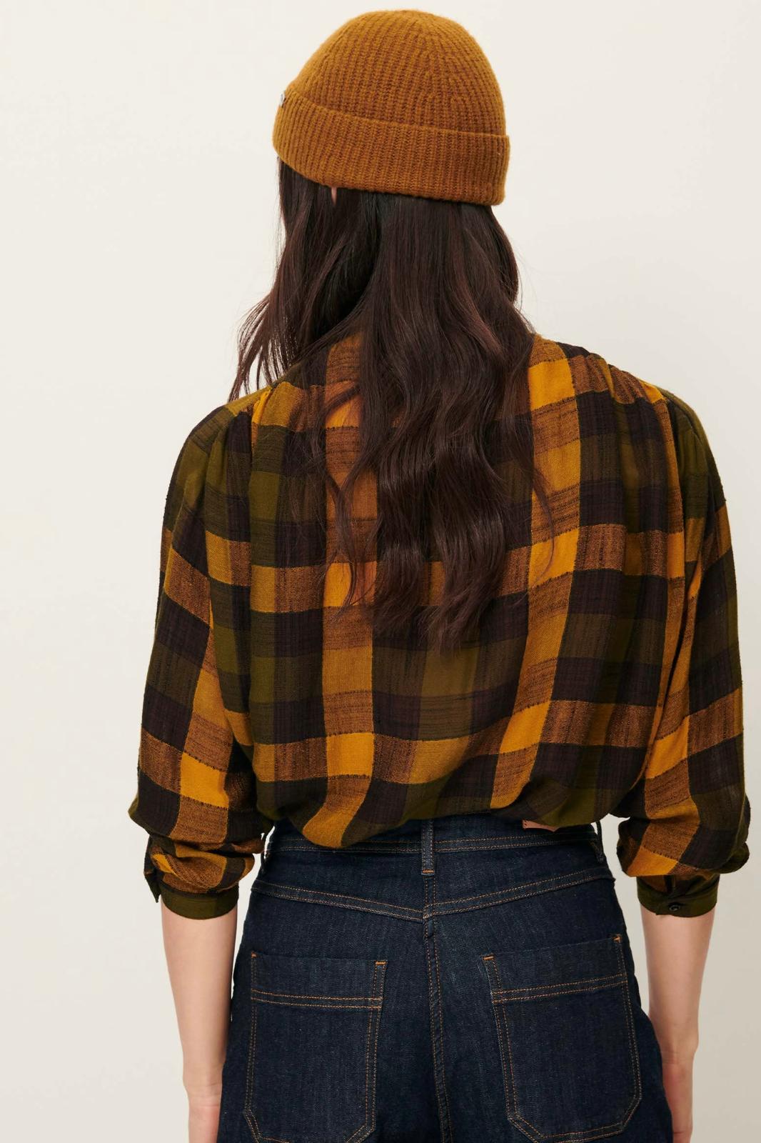 Z | Sessun chemise blouse Nicolas carreaux forest