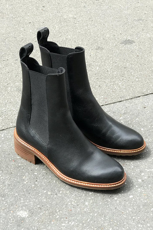 Sessun chelsea boots Pierce black cuir noir