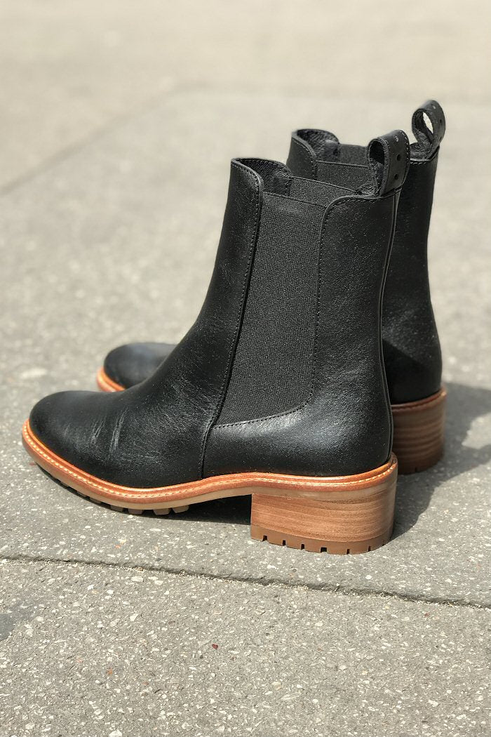 Sessun chelsea boots Pierce black cuir noir