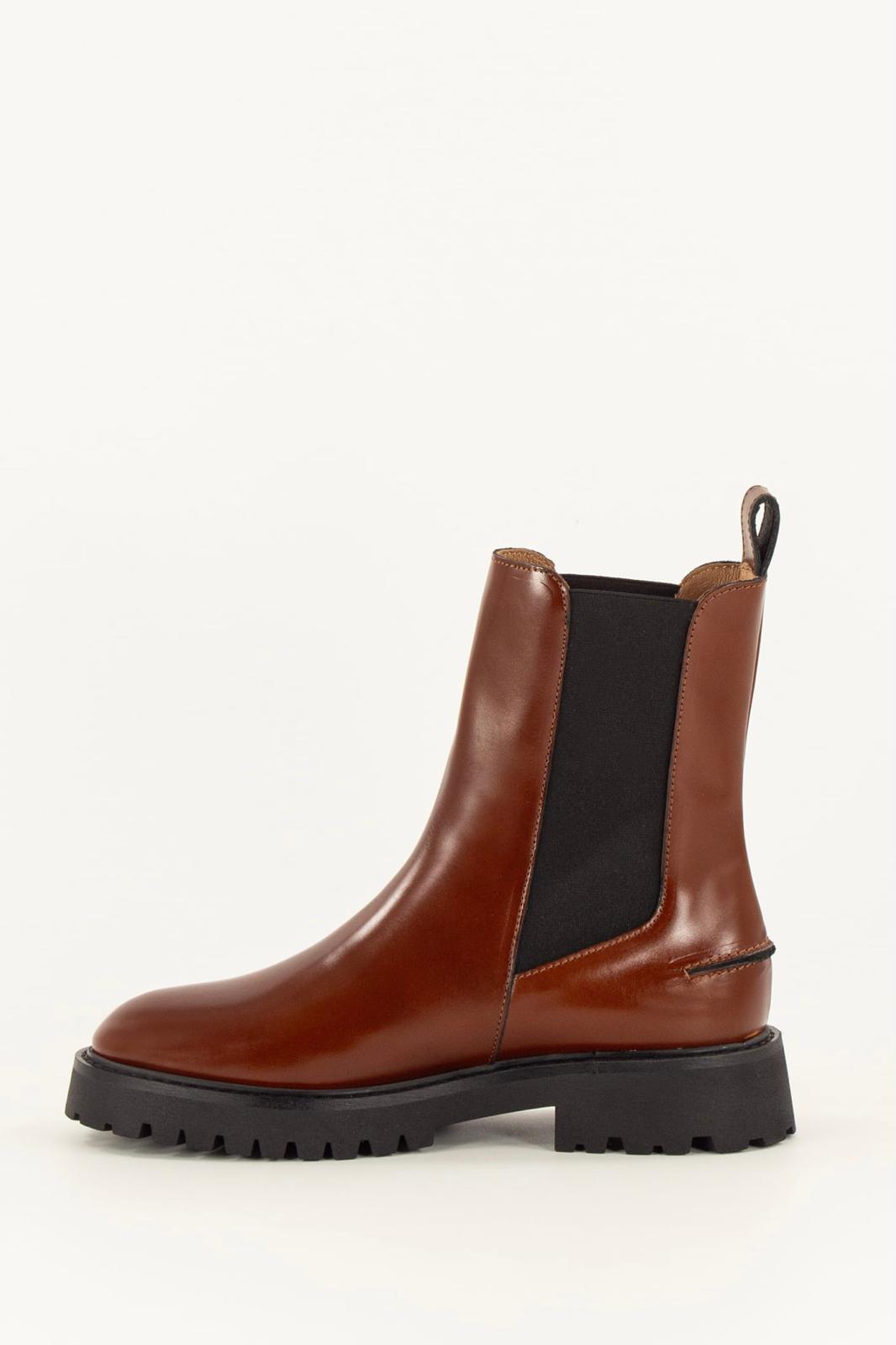 XP | Sessun chelsea boots Tudal cuir acajou