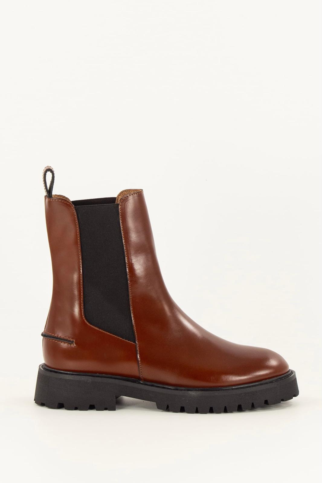 XP | Sessun chelsea boots Tudal cuir acajou