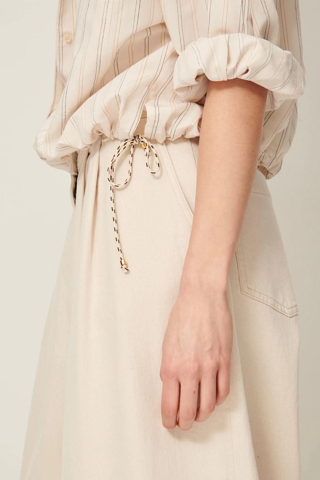 XP | Sessun chemise Cadaquès milkyblack écru rayure