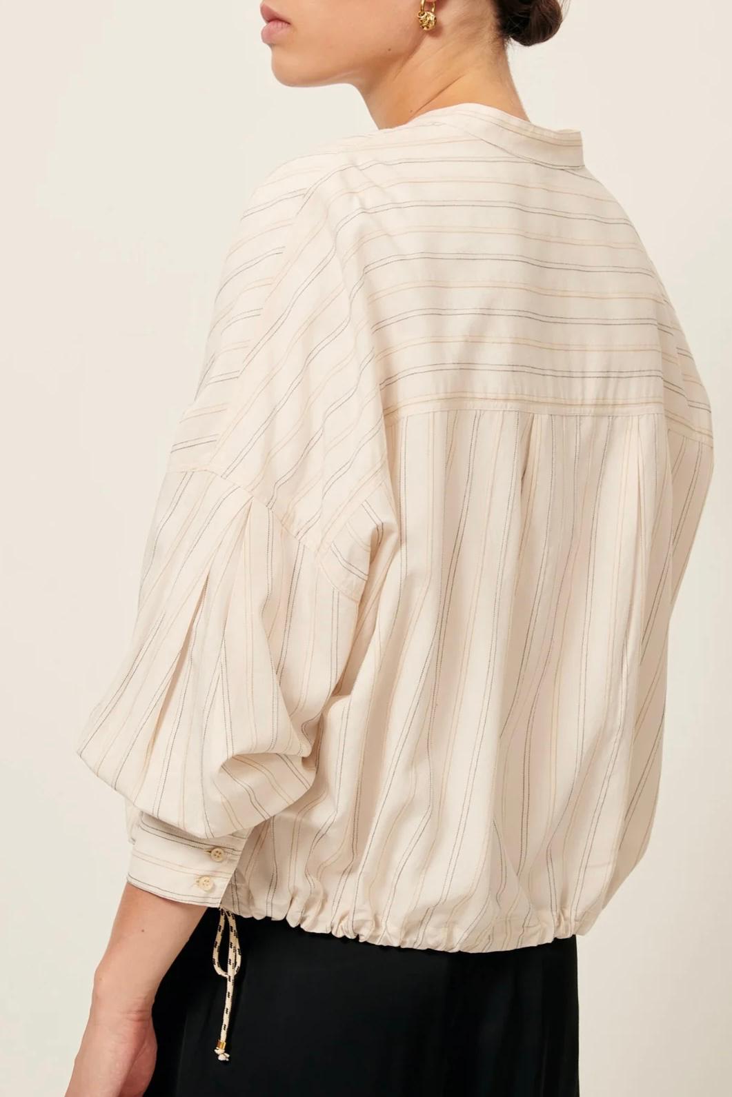 XP | Sessun chemise Cadaquès milkyblack écru rayure