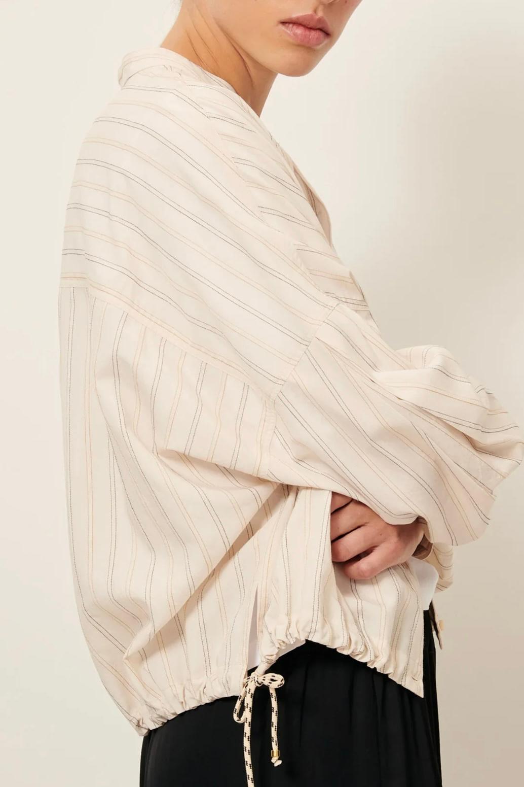 XP | Sessun chemise Cadaquès milkyblack écru rayure