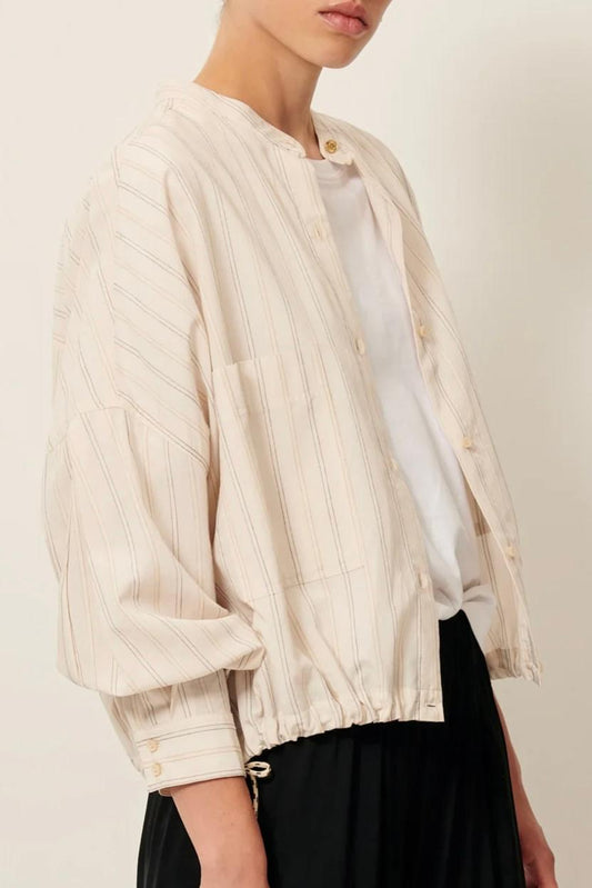 XP | Sessun chemise Cadaquès milkyblack écru rayure