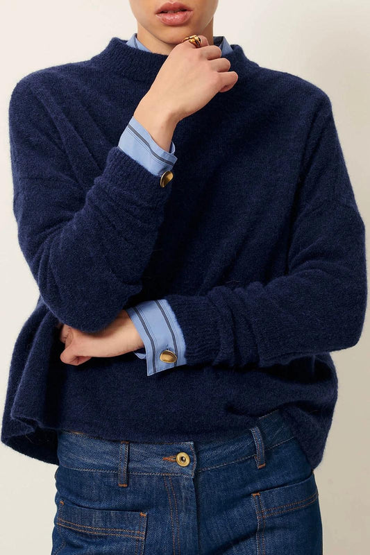 Z | Sessun pull maille Kunlun queen blue