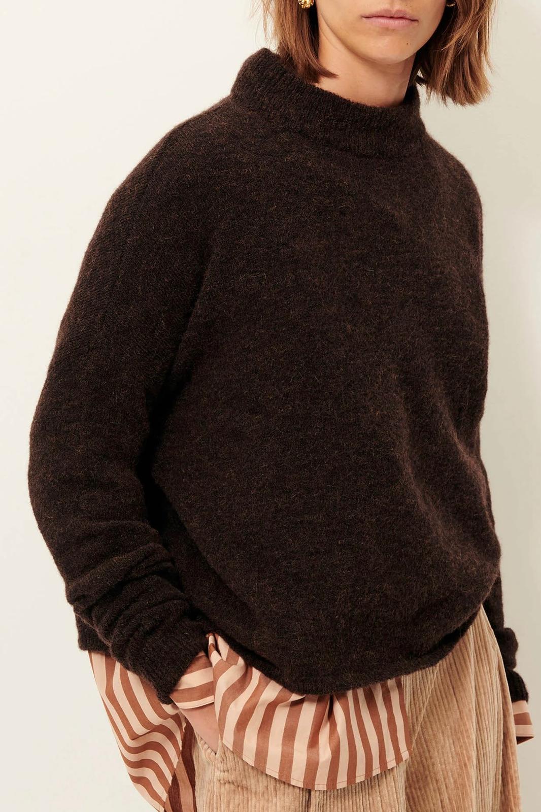 Sessun pull maille Kunlun wood