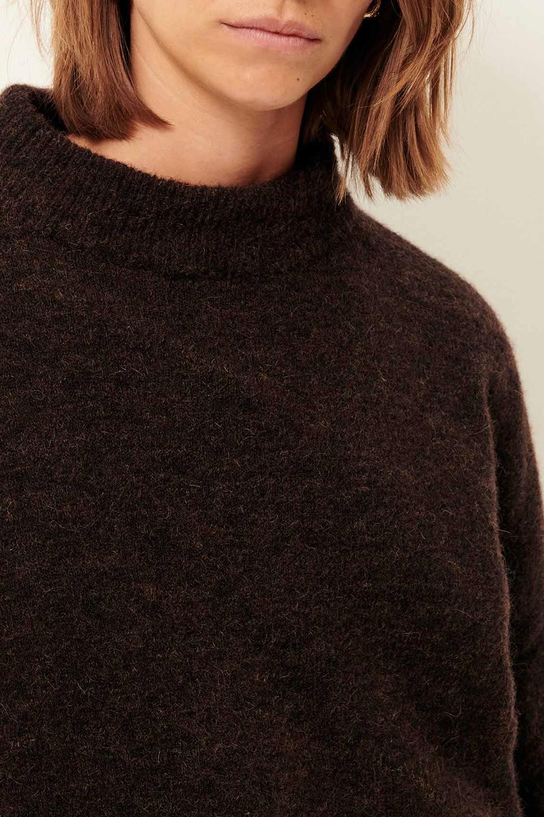 Sessun pull maille Kunlun wood