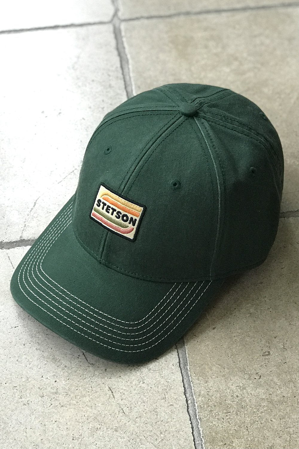 Stetson baseball cap used forest green