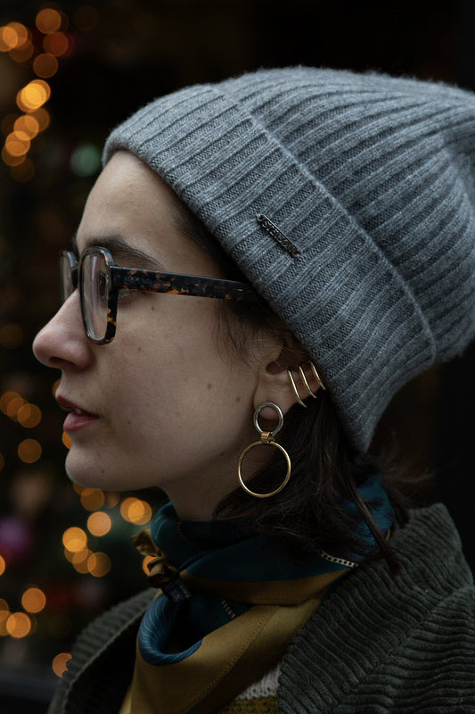 Stetson bonnet Beanie cashmere gris