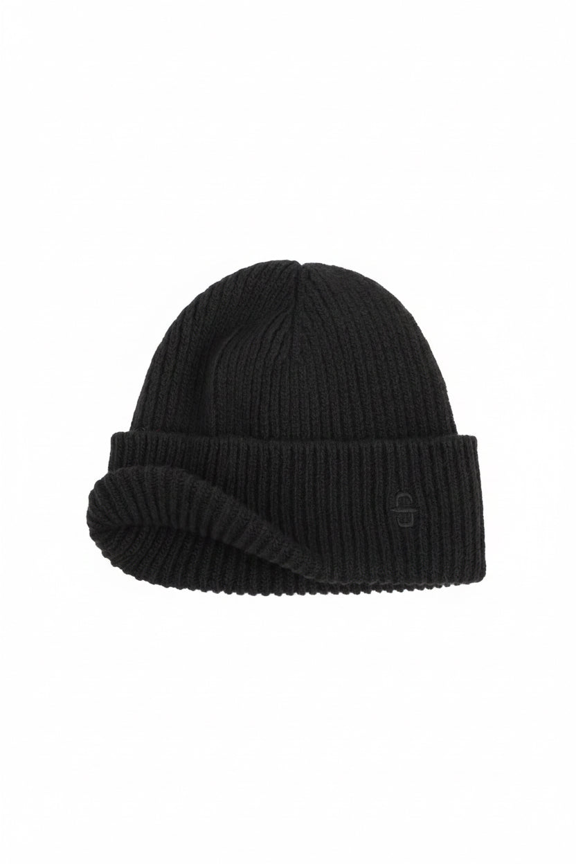 Stetson bonnet Beanie Halven laine mérinos black