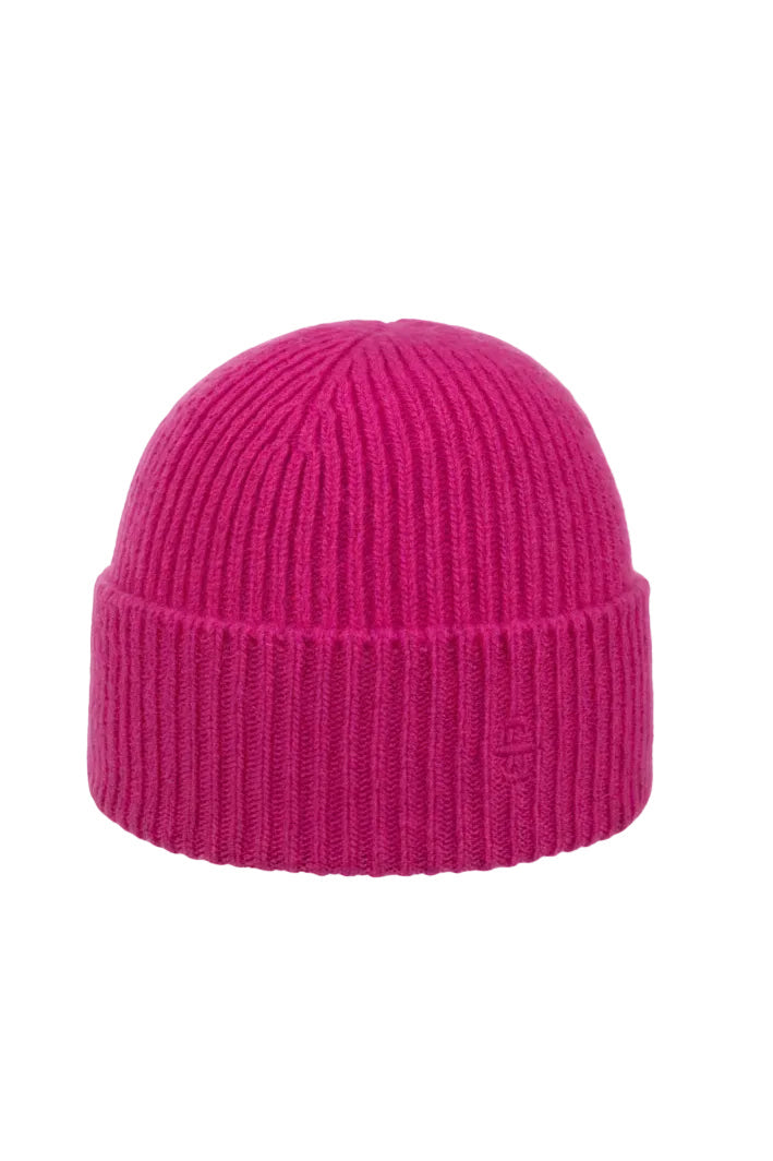 Stetson bonnet Beanie Halven laine mérinos pink